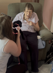 Puppy Visits = Priceless Smiles at Pansy Homecare